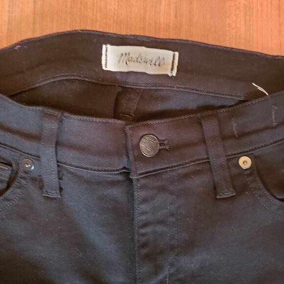 MADEWELL BLACK COTTON SKINNY JEANS SIZE 27 - Picture 3 of 7